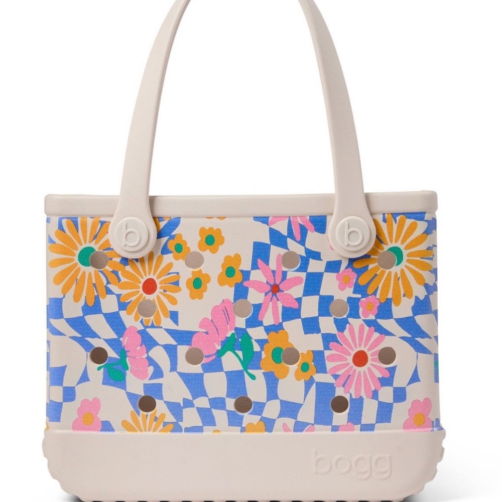 Bitty BOGG BAG Blue Saffron Check’er Out